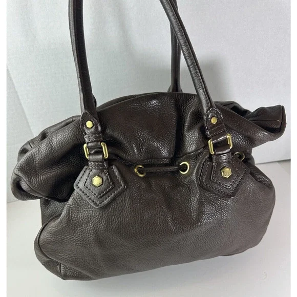 Marc by Marc Jacobs Classic Q Pebbled Leather Drawstring Satchel Bucket Bag - Picture 4 of 16